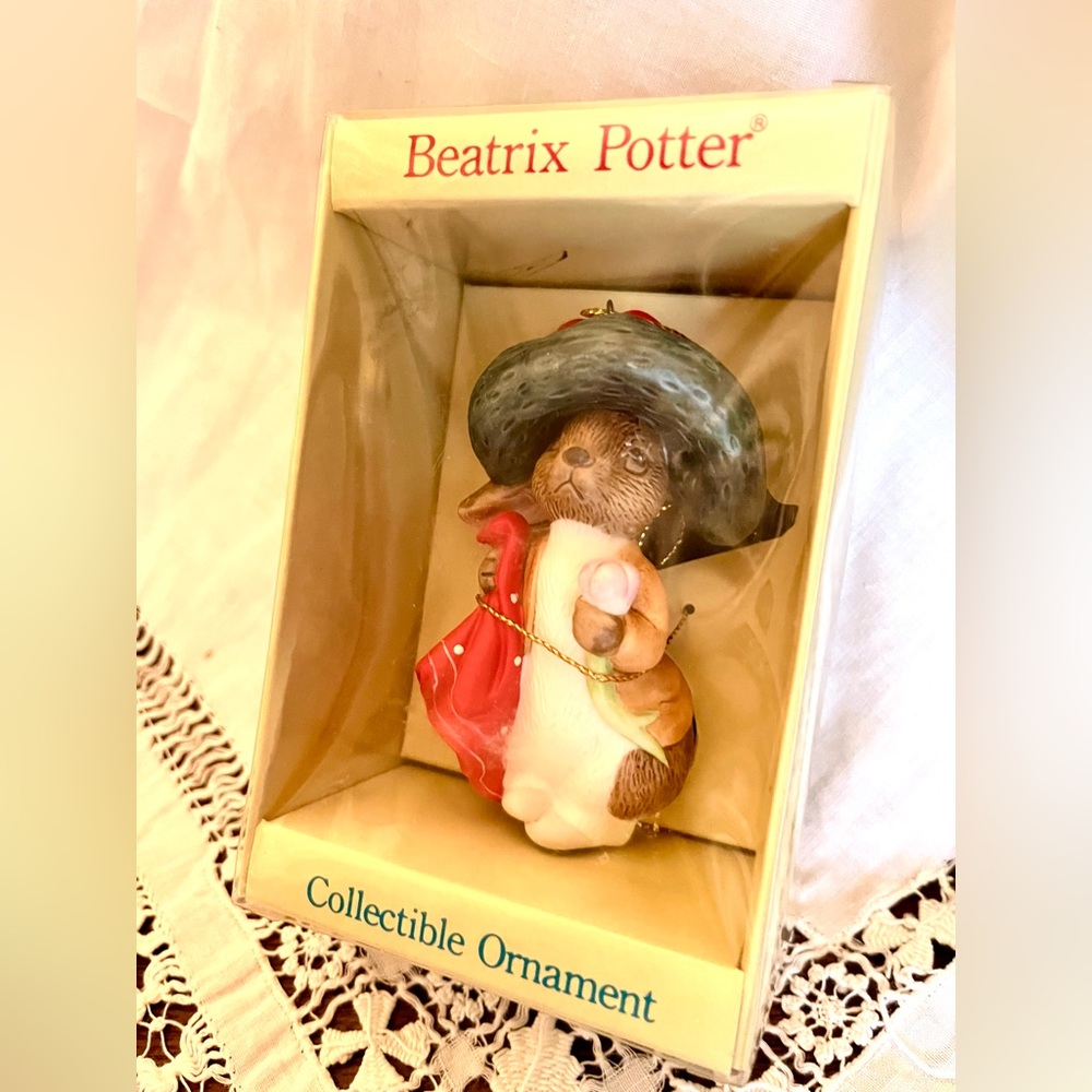 1986 Schmid Beatrix Potter Benjamin Bunny Ornament
